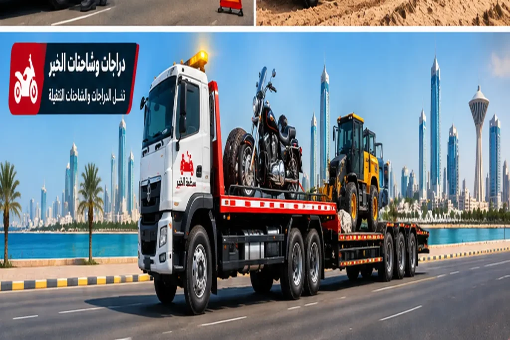 سطحة وسحب المركبات الكبيرة في الخبر